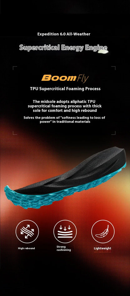 BMAI Outdoor Men's Sports Shoes Breathable Man Sneakers Lightweight Mountain Running Shoes for Men Cushion Trail Jogging Sneaker
