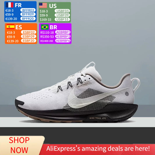 Nike Pegasus Trail 5 Unisex Low-Top Trail Running Shoes, Lightweight Cushioned Grip for Outdoor Sports IB7667-001