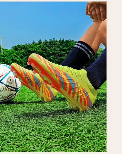 New Men's Football Boots Sport Ultralight Non-Slip Outdoor Adult Cleats Match Unisex Soccer Shoes Comfortable Grass High-Quality