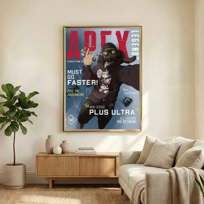 Apex Legends Poster HD Waterproof Self-Adhesive Wall Art with Multi-Scene Compatibility