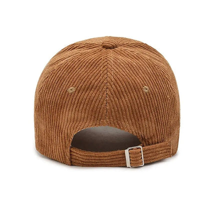 Unisex Corduroy Corduroy Baseball Cap Adjustable Sun Hat Hip Hop Cap Men