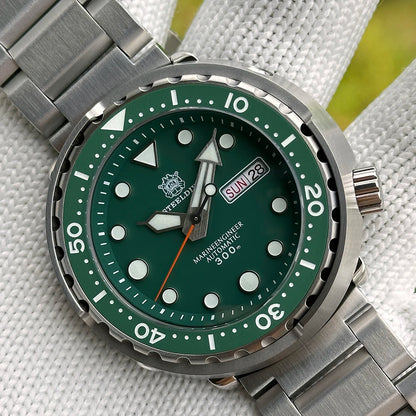 STEELDIVE Top Brand Day Function 47.5mm 300M Waterproof Sapphire Glass Ceramic Bezel NH36 Automatic Dive Can Tuna Watch for Men