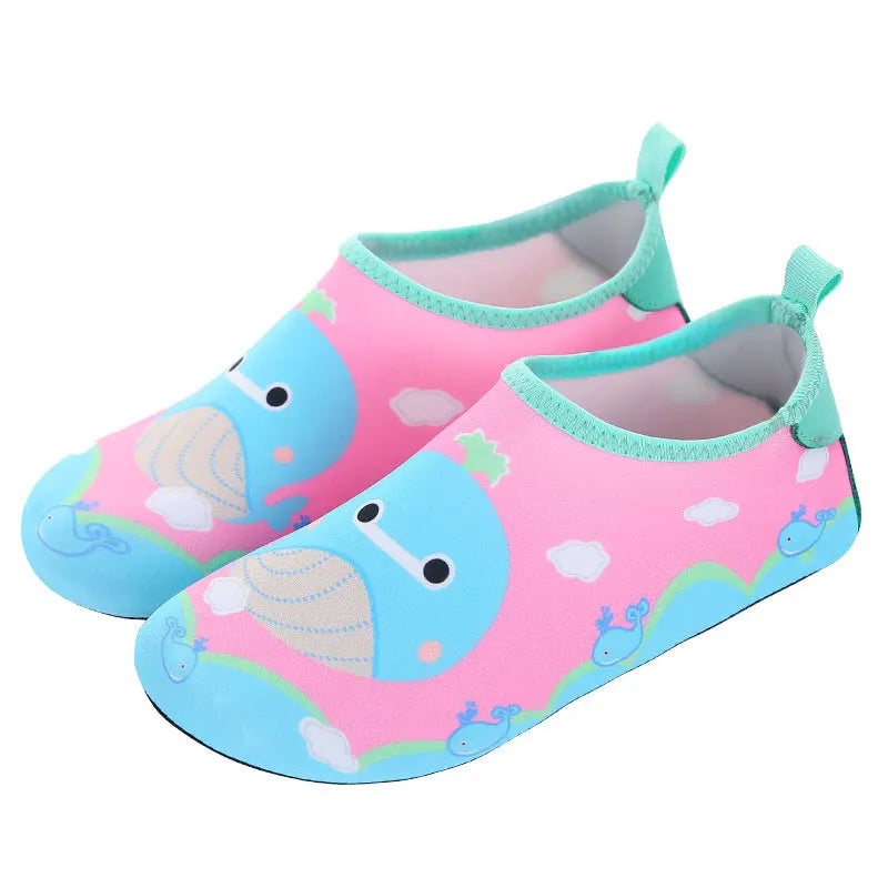 Boys Girls Soft Foldable Water Shoes Kids Beach Summer Outdoor Wading Shoes Swimming Surf Sea Slippers Quick-Dry Aqua Shoes