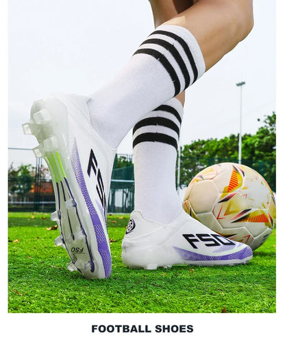 New Men’s Football Boots High-Quality Soccer Shoes Sneakers Match Indoor Non-Slip Grass Cleats High-Top Futsal Hot-Selling Outdoor
