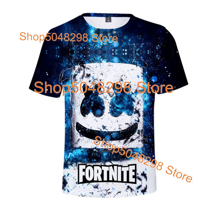 T-shirt Fortnite Bushranger per bambini, stampa 3D Banana Peely, T-shirt da uomo e donna, maglietta Battle Royale, top estivo, regalo di compleanno