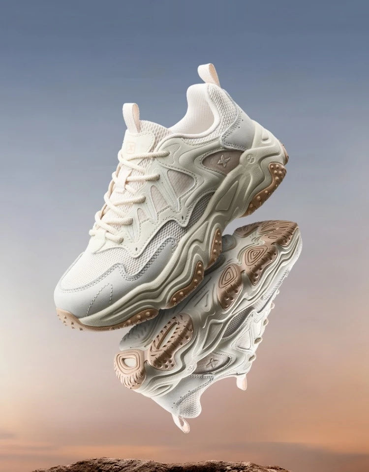 Xtep Casual Shoes 2025 Spring And Summer Lightweight Sports Shoes Thick Sole Fashionable Street Style Sneakers 875319320004