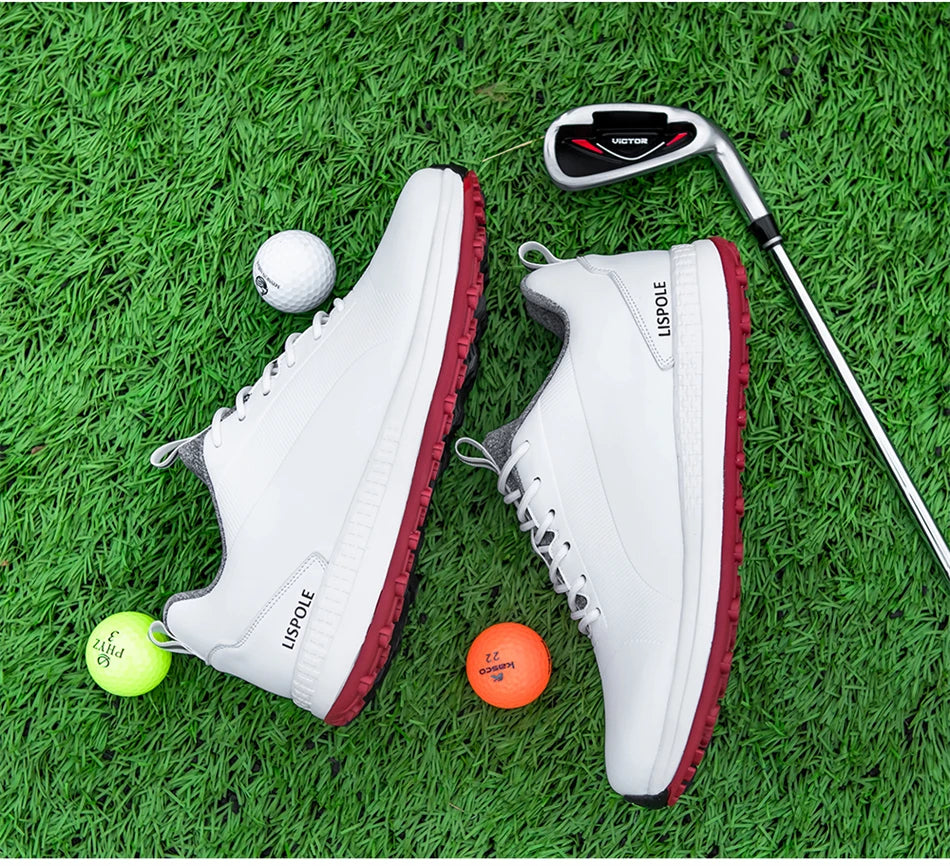 Hot Sale Leisure Golf Shoes Men's Waterproof Golf Spikes Sneakers Professional Non-Slip Golf Trainers Luxury Sports Shoes