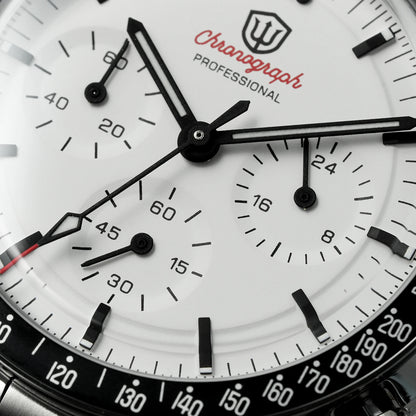 Orologio da uomo Watchdives New Wd1863 al quarzo VK63, cronografo con vetro zaffiro bombato, impermeabile, 39 mm, in acciaio, top brand, orologio business di lusso