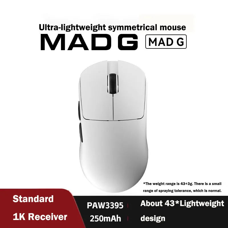 FGG Madlions Mad G Pro Max ultraleichte kabellose Maus Original 8K HZ Dual-Mode mit niedriger Latenz PAW3395 Gamer-Zubehör Geschenke