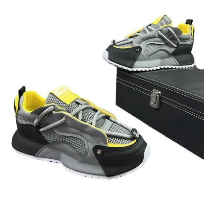 Size 48 Summer Men’s Shoes, 2026 New Men’s Mesh Breathable Sneakers, Height Increasing Sports Comfortable Casual Shoes for Men