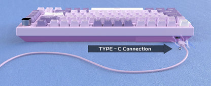 MageGee SKY81 75% mechanische Gaming-Tastatur, RGB-Gasket, Hot-Swap-fähige kabelgebundene Custom-Tastatur mit cremiger Schalldämpfung und Drehregler