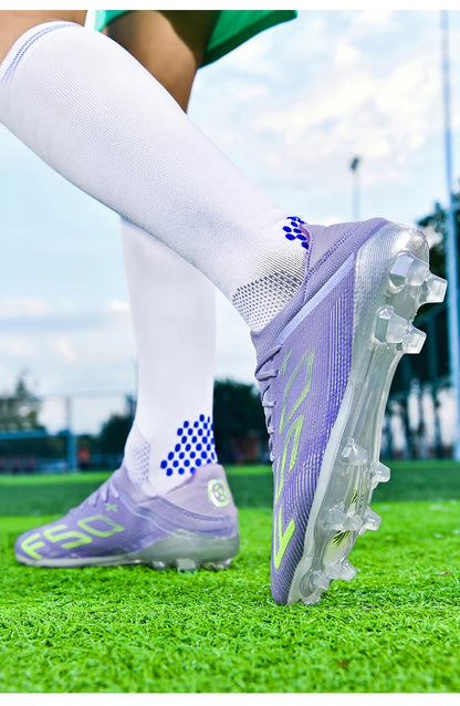 New Men's Soccer Shoes High-Quality Cleats Football Boots Sneakers Hot-Selling Indoor Futsal Non-Slip Match Grass High-Top Outdoor