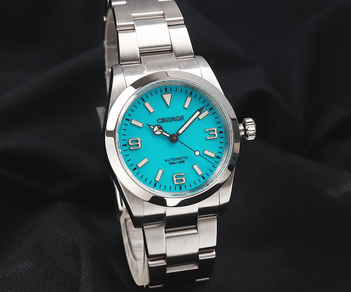 Cronos Luxury Men Watches 36mm Explore Climbing Series Couples Sport Watch NH35 PT5000Unisex Automatic Mechanical Watch 10Bar