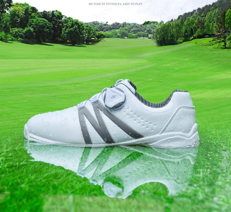 PGM Boys Girls Golf Shoes Lightweight Soft and Breathable Waterproof Anti-Slip Universal Outdoor Sports Shoes XZ127