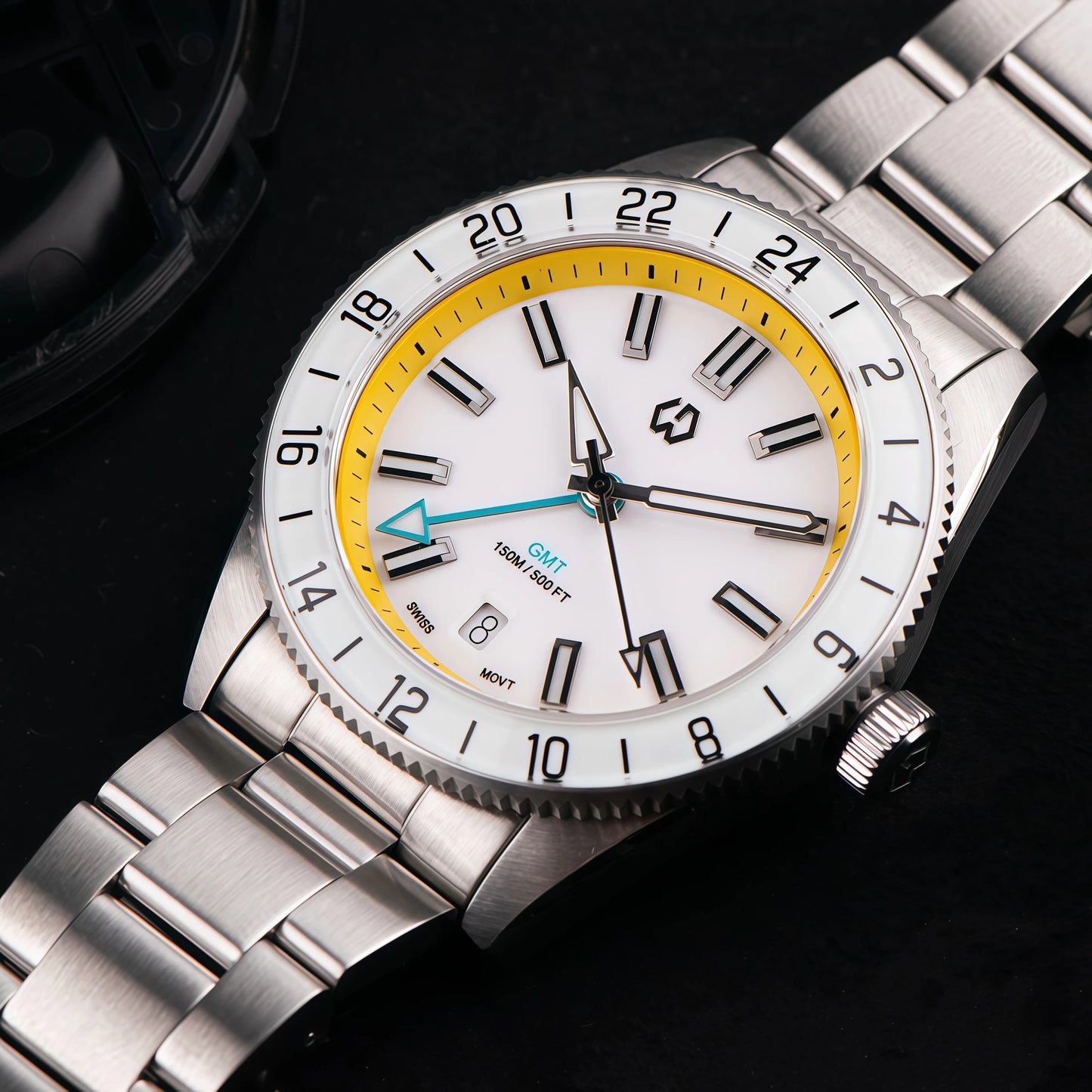 WSD9025 New Men's Automatic Watch Quartz Swiss Movement BGW9 Luminous Bezel 4-Pin GMT 150 Meters Waterproof Diving