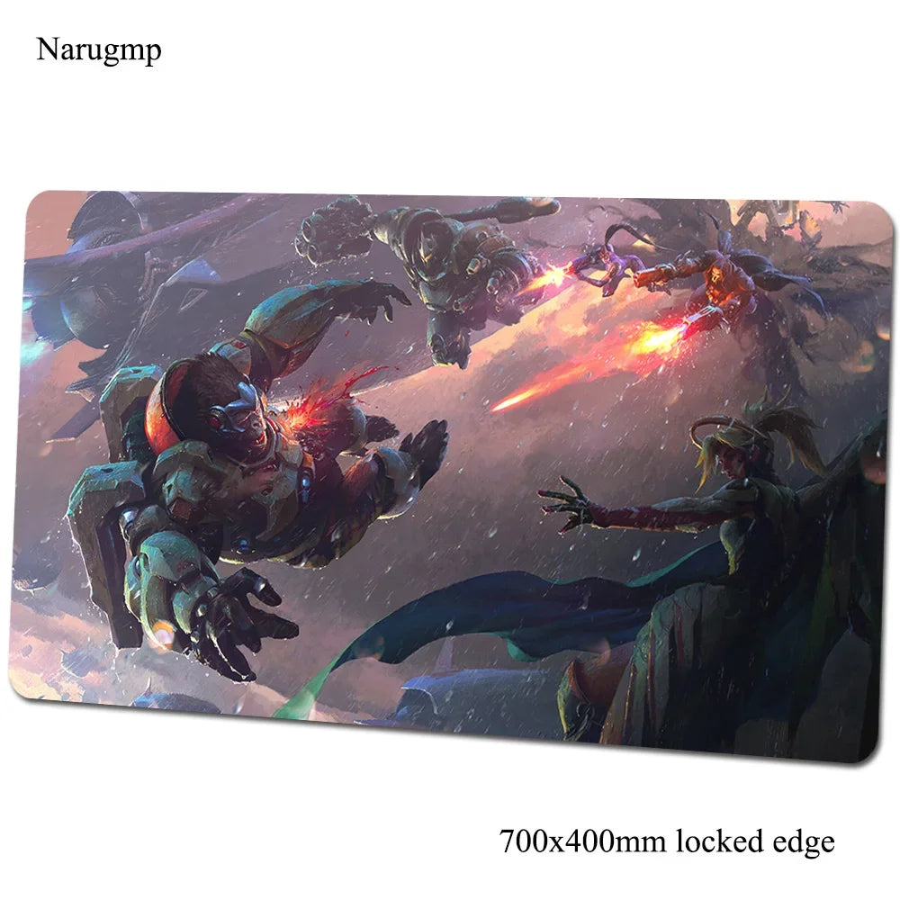 Tappetino mouse Overwatch 700x400x3mm, tappetino gaming anime con personalità per ufficio e notebook, tappetino da scrivania, regalo per ragazzo, pad mouse per giochi PC gamer