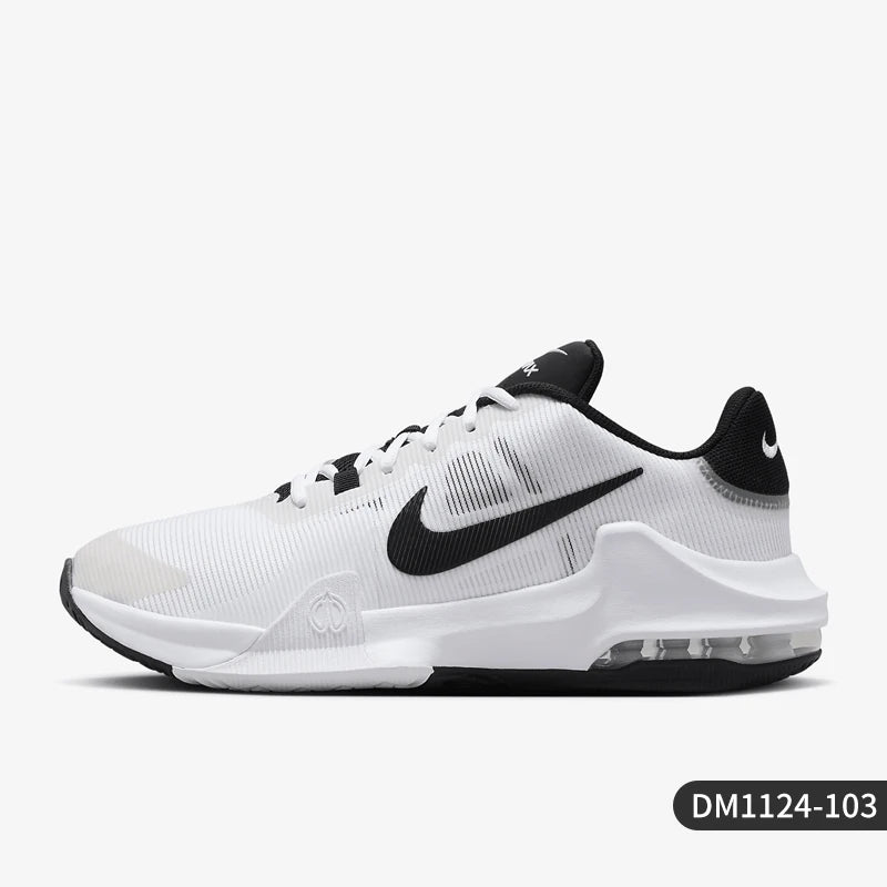 Zapatillas de baloncesto para hombre Nike Genuine Impact 4, prácticas, con amortiguación de cámara de aire, DM1124-103