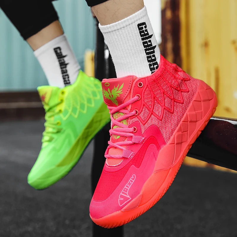 Youth Basketball Shoes for Actual Combat, Outdoor Comfortable Cushioning, Wear-Resistant, Fashionable, Breathable, High Quality