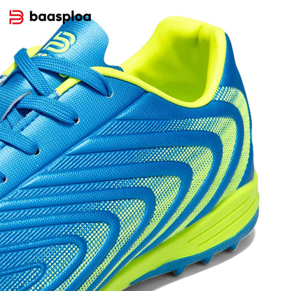 Baasploa Herren Profi-Fußballschuhe Outdoor rutschfeste Trainings-Sportschuhe für Männer leichte Leder-Fußballschuhe Chuteira Campo