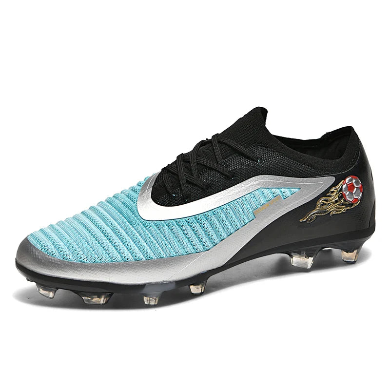 New Men Soccer Shoes Adult Non Slip Football Boots Outdoor Sport Boys Long Spikes Training Cleats Breathable Match Comfortable