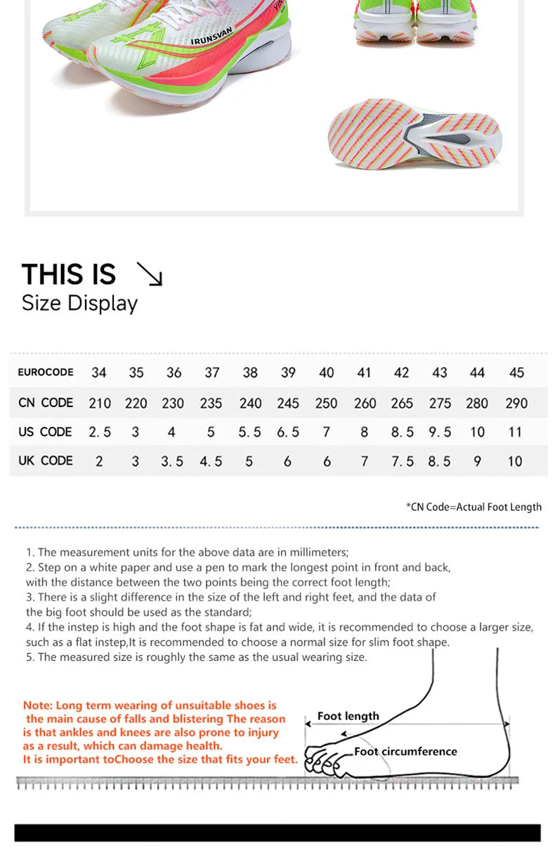 2025 Carbon-Platten-Marathonlaufschuhe Professional Test; stabile Unterstützung, ultraleichte Bounce-Schuhe Unisex 088