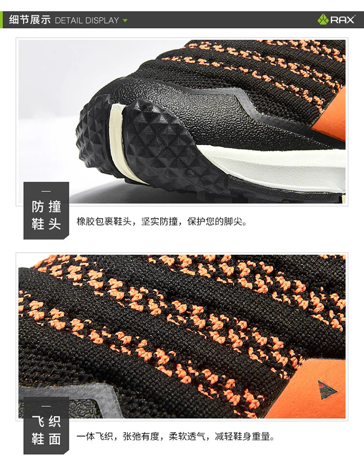 RAX Outdoor Breathable Hiking Shoes Men Lightweight Walking Trekking Wading Shoes Sport Sneakers Men Outdoor Sneakers Male
