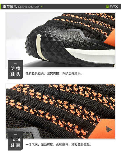 RAX Outdoor Breathable Hiking Shoes Men Lightweight Walking Trekking Wading Shoes Sport Sneakers Men Outdoor Sneakers Male
