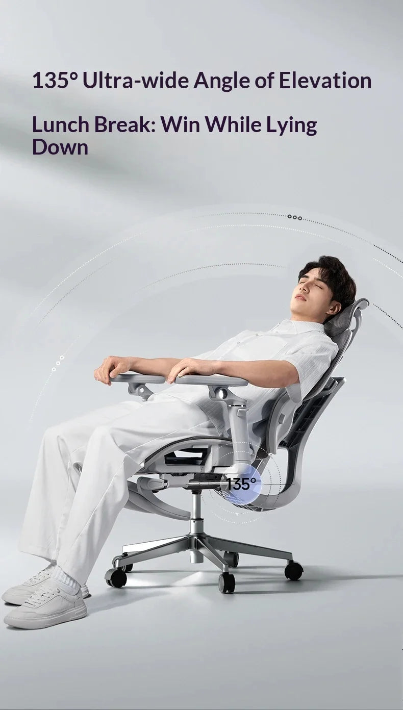 Ergonomischer Office-Mesh-Stuhl, moderner Executive-Computer- und Gaming-Stuhl, drehbar, rollbar und verstellbar