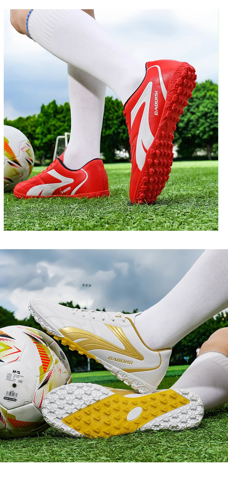 New Professional Men Soccer Shoes Adult Football Sneakers Indoor Futsal Ultralight Non-Slip Sport Wear-Resistant Football Boots.