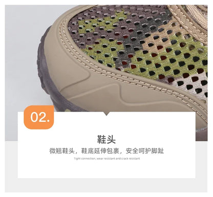 HUMTTO Men's Non-slip Sports Breathable Summer Hiking Shoes Outdoor Luxury Designer Trekking Climbing Sneakers