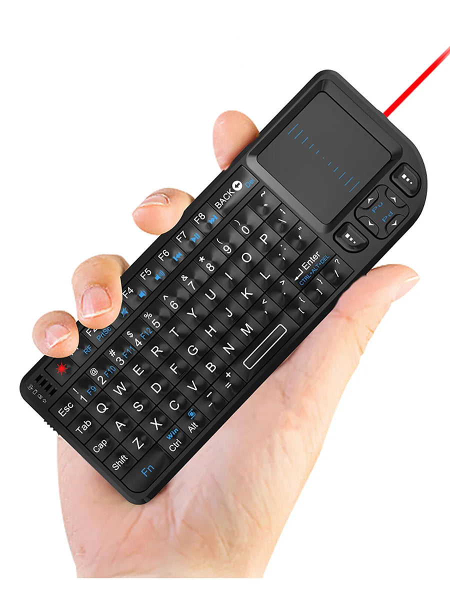 Rii Mini Wireless English Keyboard with TouchPad for Android TV Box/Mini PC/Laptop Mac, Laptop, Windows, Tablet