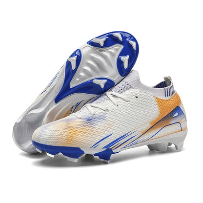 Professional Men's Outdoor FG Football Shoes, Durable Comfortable Training Shoes for Adults and Teenagers, Non-slip Soccer Shoes
