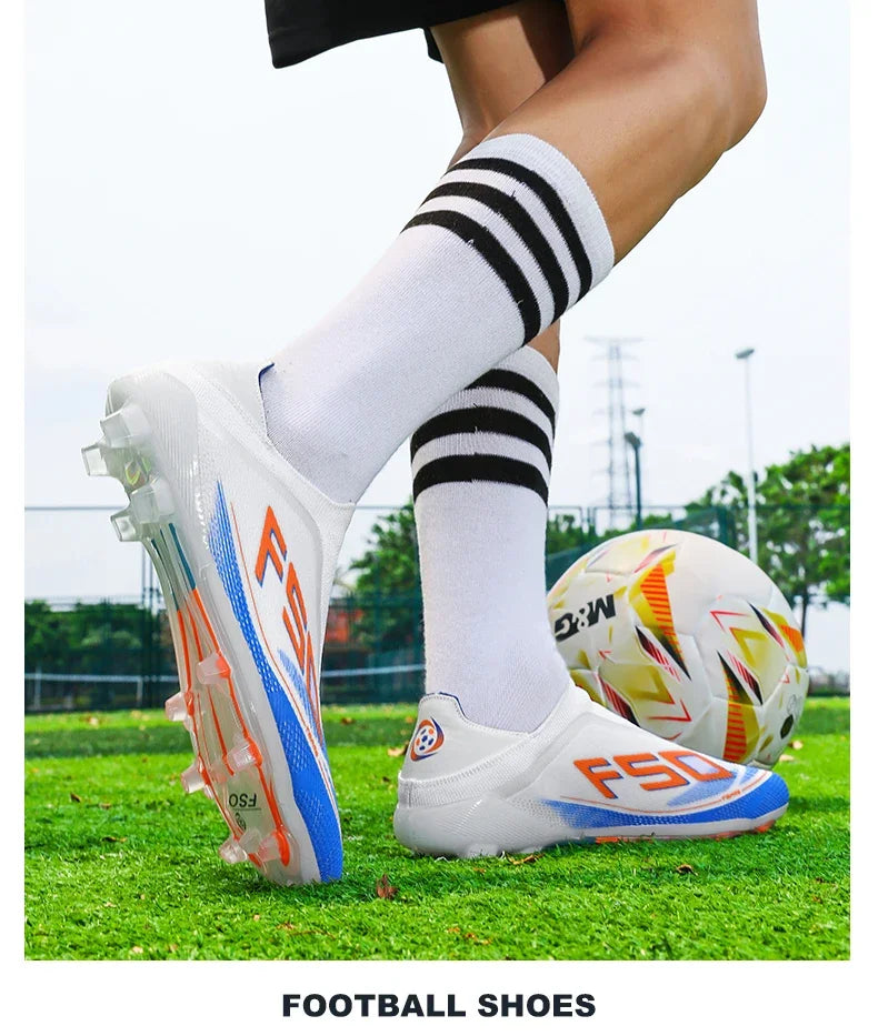 New Men’s Football Boots High-Quality Soccer Shoes Sneakers Match Indoor Non-Slip Grass Cleats High-Top Futsal Hot-Selling Outdoor