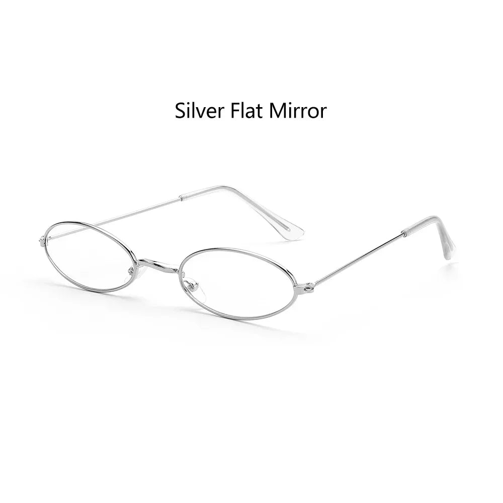 1PC Unisex Retro Small Frame Oval Sunglasses UV400 Fashion Design Sun Glasses Summer Vintage Shades Eyeglasses Accessories