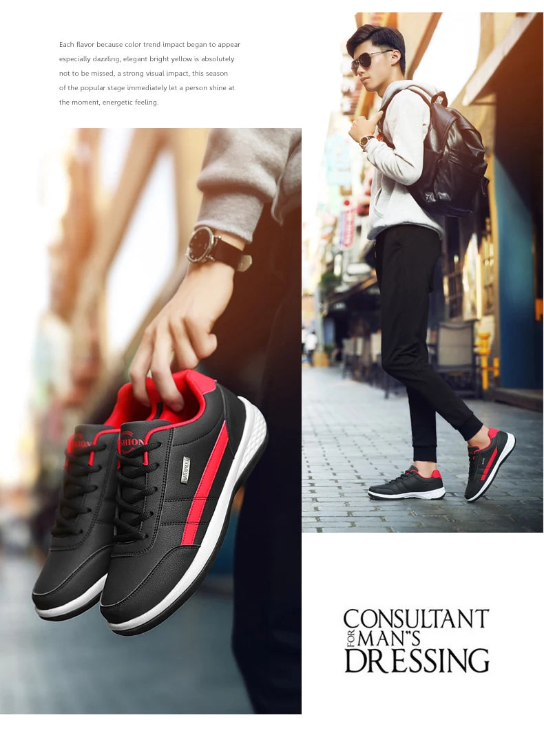 Men's Walking Shoes - Slip-On Tennis Running Shoes Memory Foam Lightweight Work Sneakers for Indoor Outdoor Gym