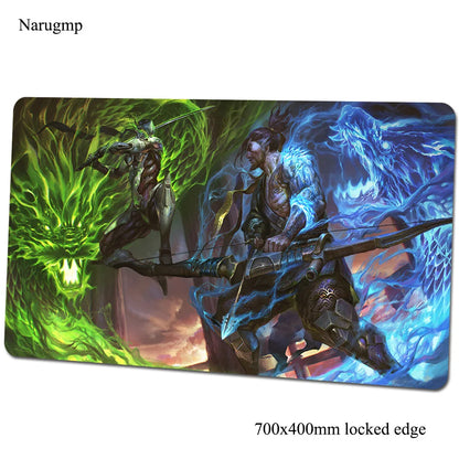 Tappetino mouse Overwatch 700x400x3mm, tappetino gaming anime con personalità per ufficio e notebook, tappetino da scrivania, regalo per ragazzo, pad mouse per giochi PC gamer