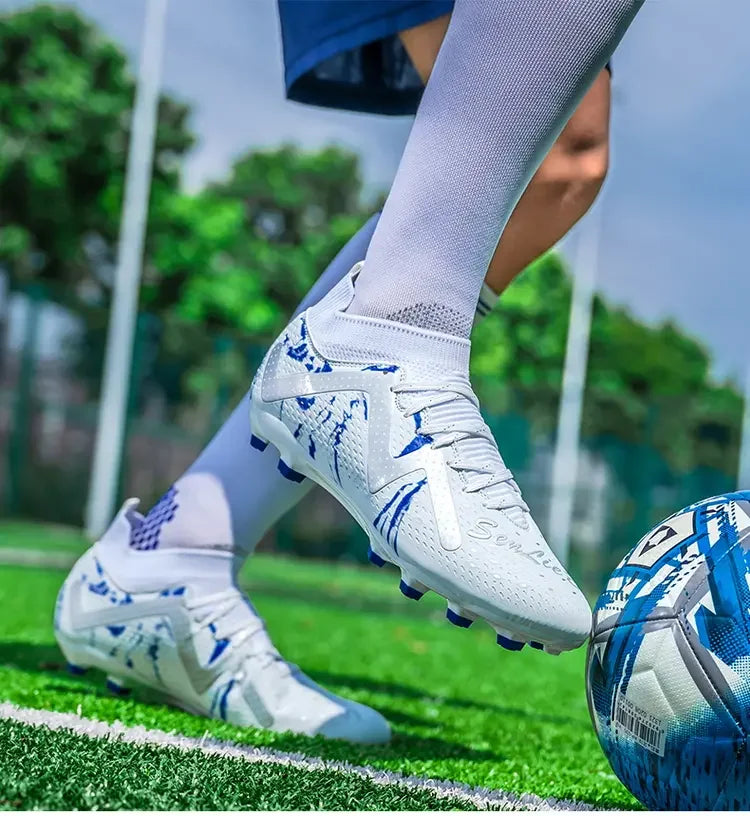 Oversized Football Boots for Youth & Children, Comfortable Flexible Design, Stable Anti-slip Performance for Outdoor Field Sports
