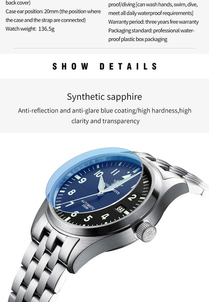 ADDIESDIVE Watch For Men MY-H2 Stainless Steel Classics Mechanical Watches NH35 200m Diving Luminous Analog Watch Reloj Hombre