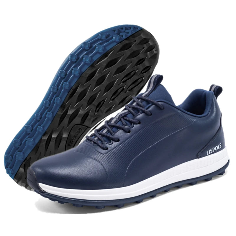 Hot Sale Leisure Golf Shoes Men's Waterproof Golf Spikes Sneakers Professional Non-Slip Golf Trainers Luxury Sports Shoes