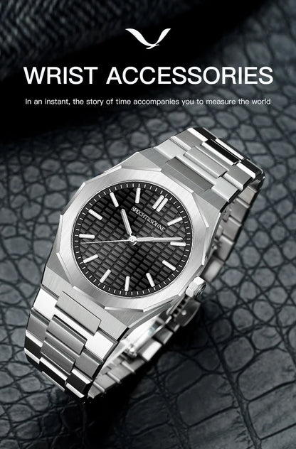 New 2026 Fashion Rare Specht & Söhne Men's Watch Ultrathin 38MM Steel Sapphire Crystal VH31 Quartz Wristwatch