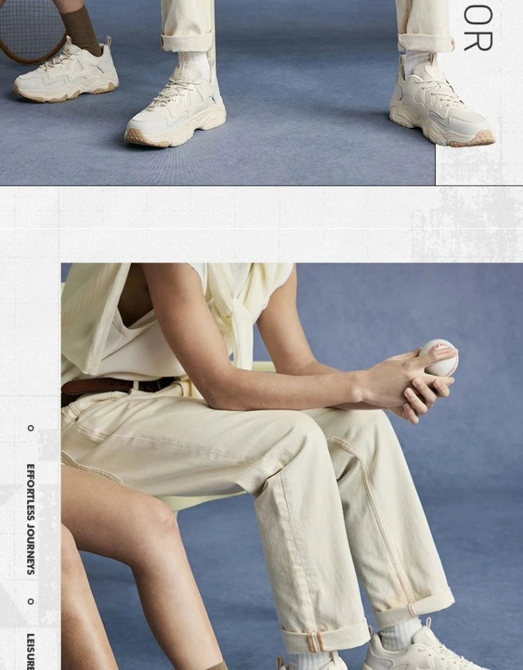 Xtep Casual Shoes 2025 Spring And Summer Lightweight Sports Shoes Thick Sole Fashionable Street Style Sneakers 875319320004