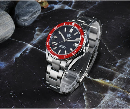 San Martin 2025 New Enamel Dial Full Luminous 39mm Dive Watch Luxury Men Watch NH35 Automatic Mechanical Waterproof 200m SN0129