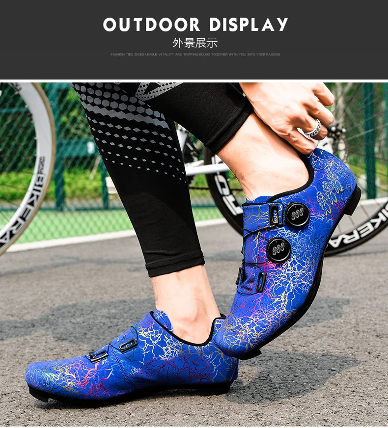 Professionelle Rennradschuhe für Herren und Damen – selbstarretierende Speed-Fahrradschuhe mit SPD-Cleats für Racing und Wettkampf