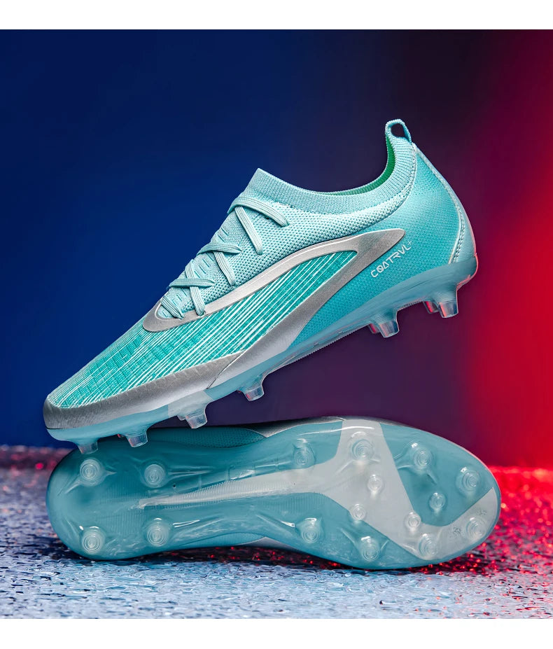 New Men Football Boots Sport Adult Long Spikes Soccer Shoes Training Outdoor Cleats Breathable Non Slip Boys Match Comfortable
