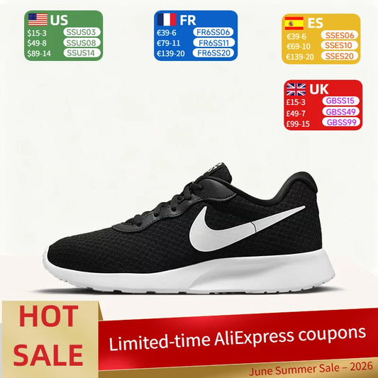 Nike Tanjun Comfortable, Versatile, Breathable Low-Top Durable Running Shoes for Men and Women - Black  DV7786-001