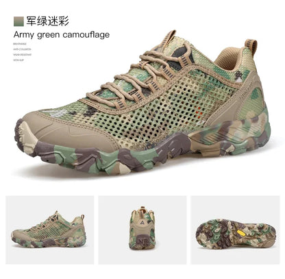 HUMTTO Men's Non-slip Sports Breathable Summer Hiking Shoes Outdoor Luxury Designer Trekking Climbing Sneakers