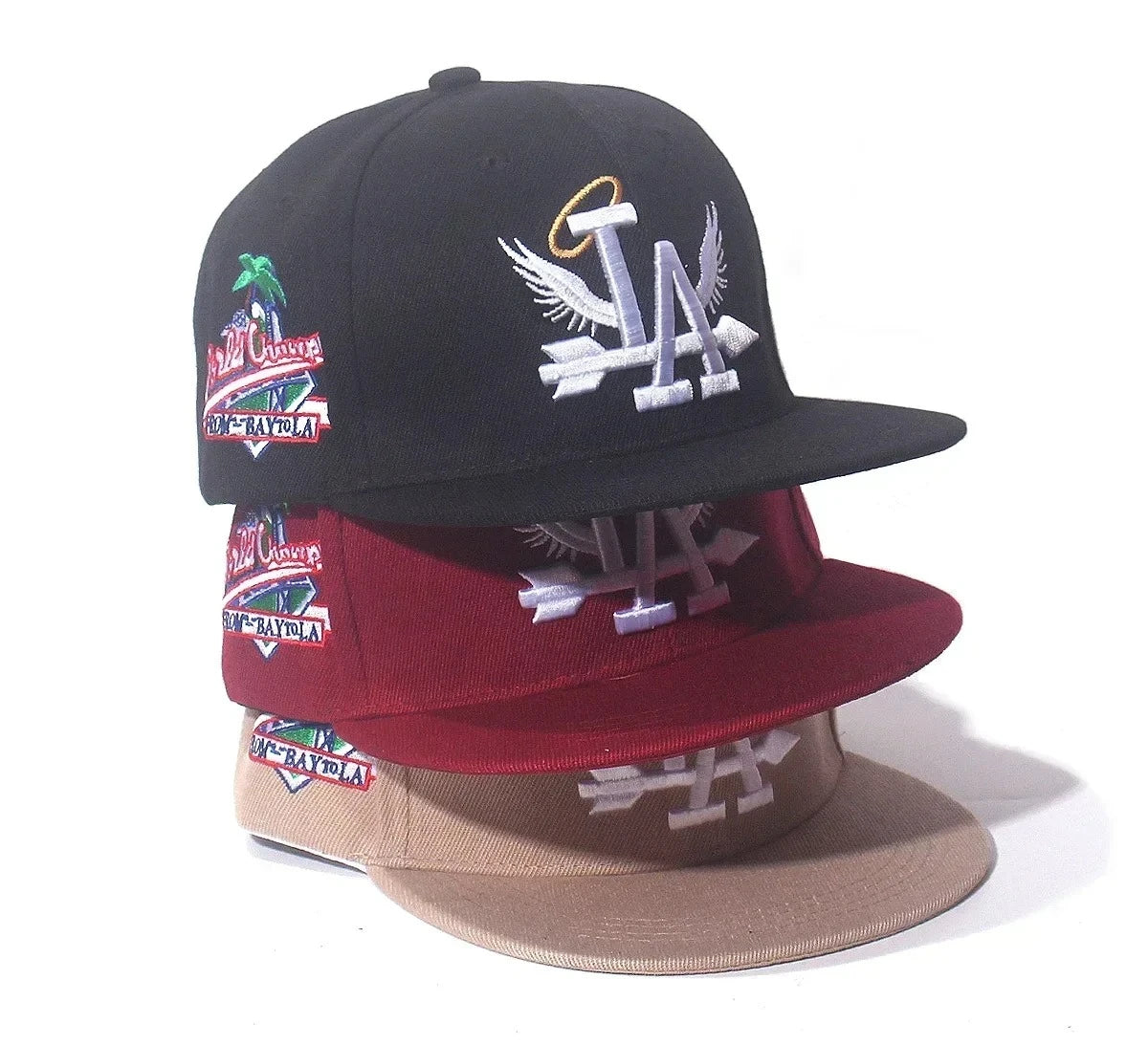2025 New Letter Wing Side Coconut Tree Embroidery High Quality Street Rap Hip Hop Baseball Hat for Men and Women