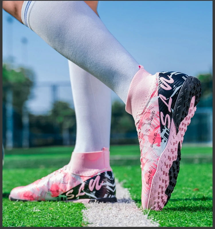 Size 34-46 Men's FG/TF Football Boots Futsal Professional Unisex Kids Soccer Training Outdoor Boys Football Sneakers