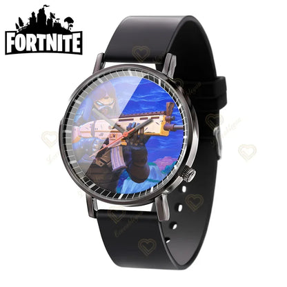 Wrist Watch F-Fortnite Cook Watch Trend Fashion Creative Quartz Student Watches Battle Game Figure Model Kids Birthday Gift