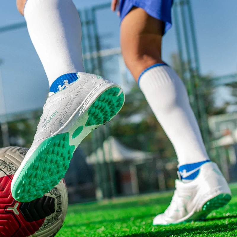 Double Star Men's Genuine TF Turf Soccer Shoes, for Primary School Students, Teenagers, Adults & Kids, Professional Training and Match